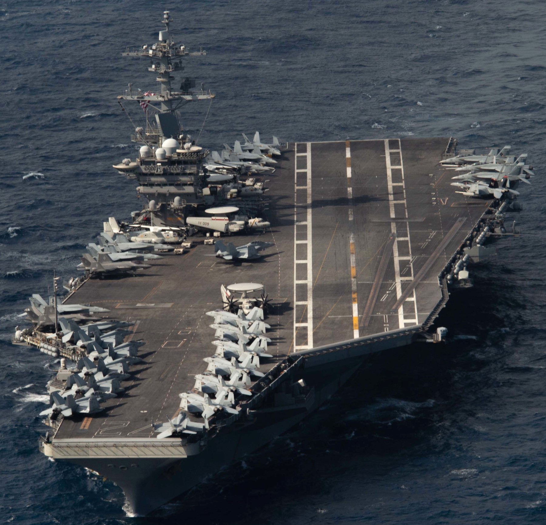 cvn-70 uss carl vinson nimitz class aircraft carrier air wing cvw-2 us navy philippine sea 364