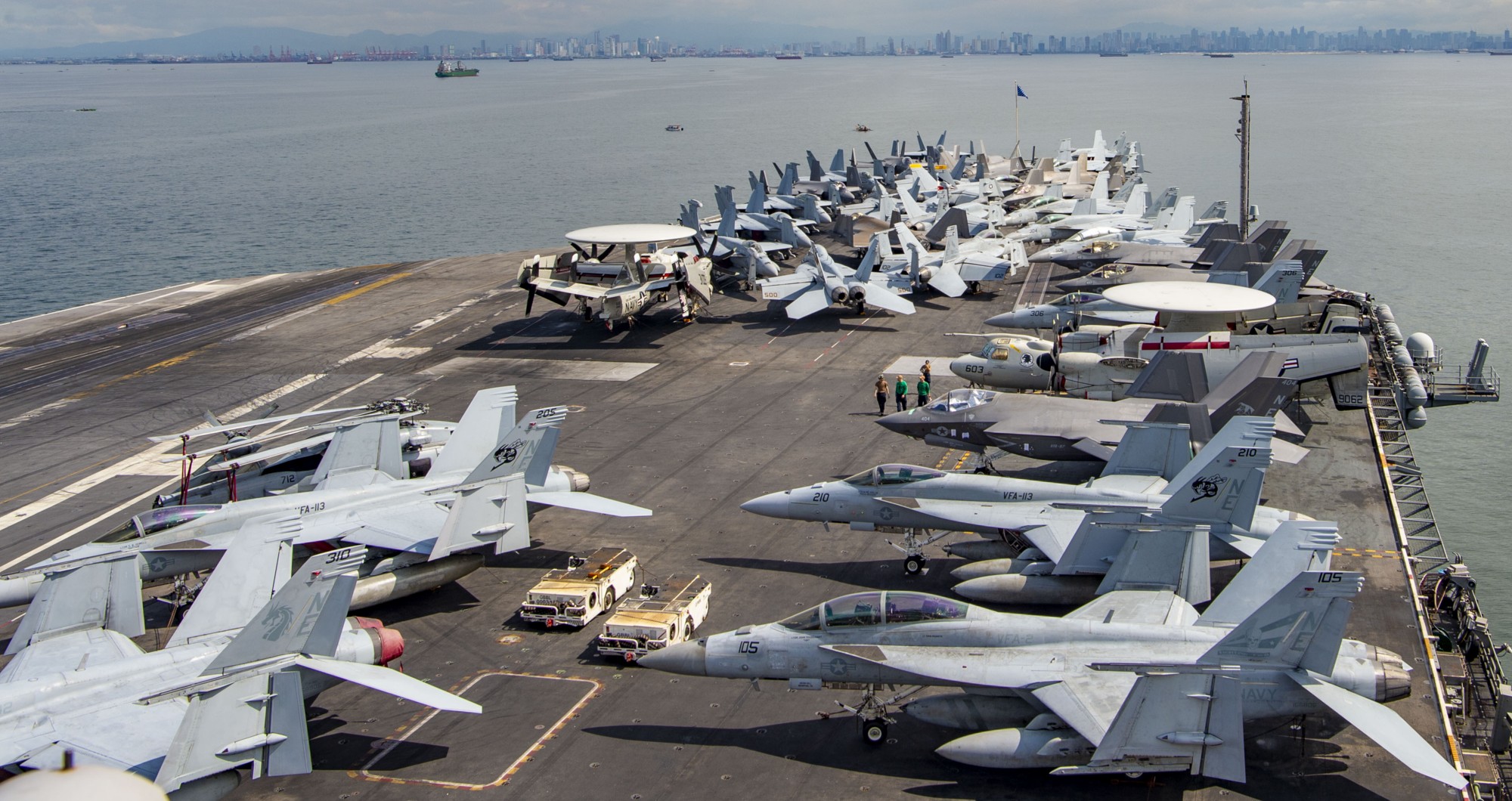 cvn-70 uss carl vinson nimitz class aircraft carrier air wing cvw-2 manila philippines 2024 380