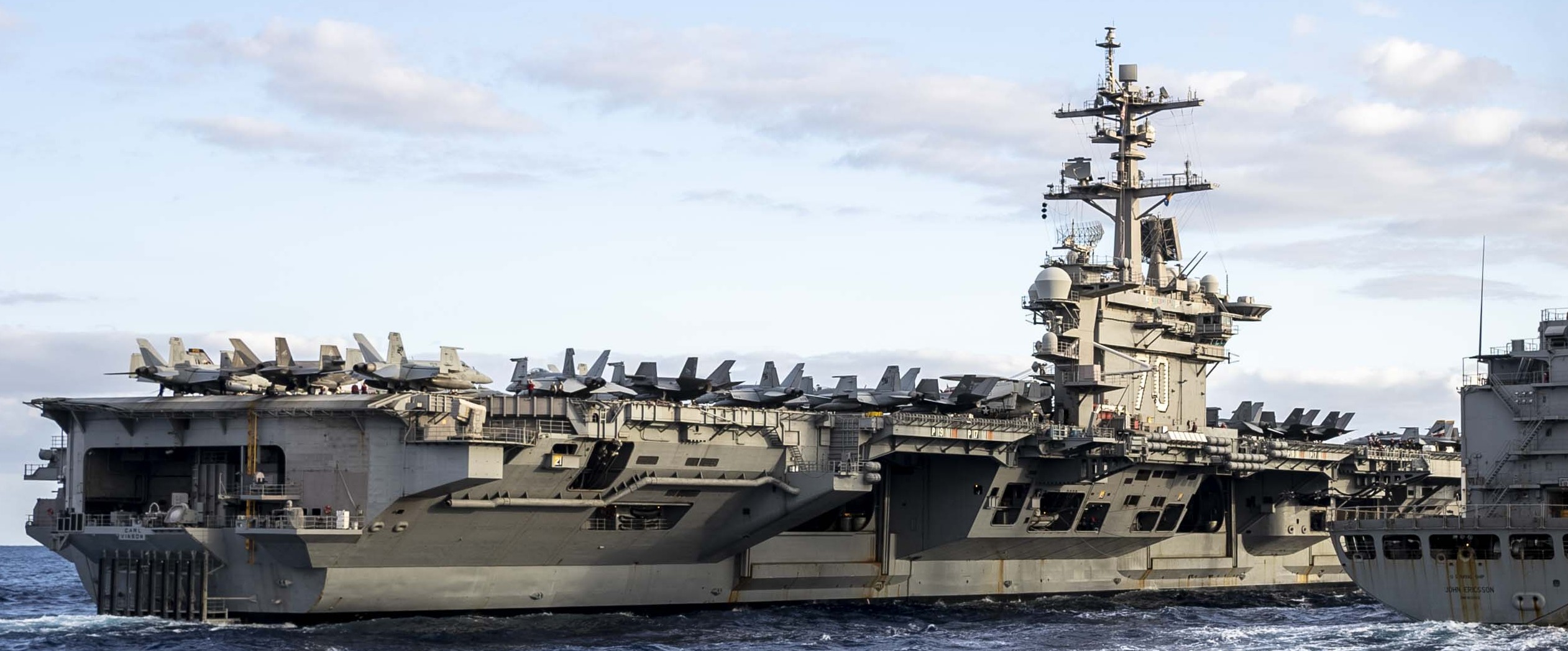 cvn-70 uss carl vinson nimitz class aircraft carrier air wing cvw-2 trilateral exercise korea japan 2024 382