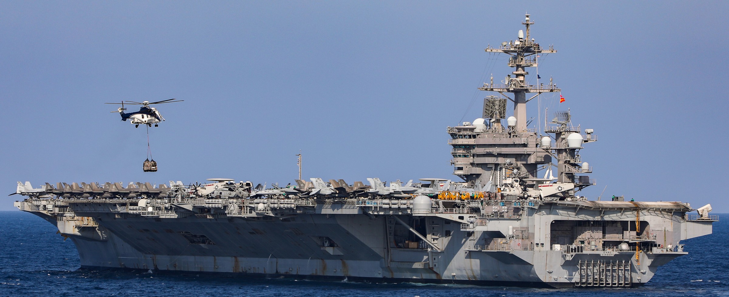 uss carl vinson cvn-70 nimitz class aircraft carrier air wing cvw-2 5th fleet aor 411
