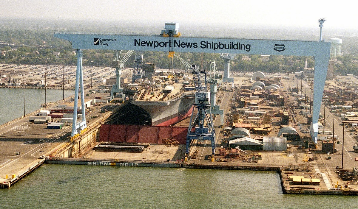 cvn-71 uss theodore roosevelt nimitz class aircraft carrier construction newport news 06