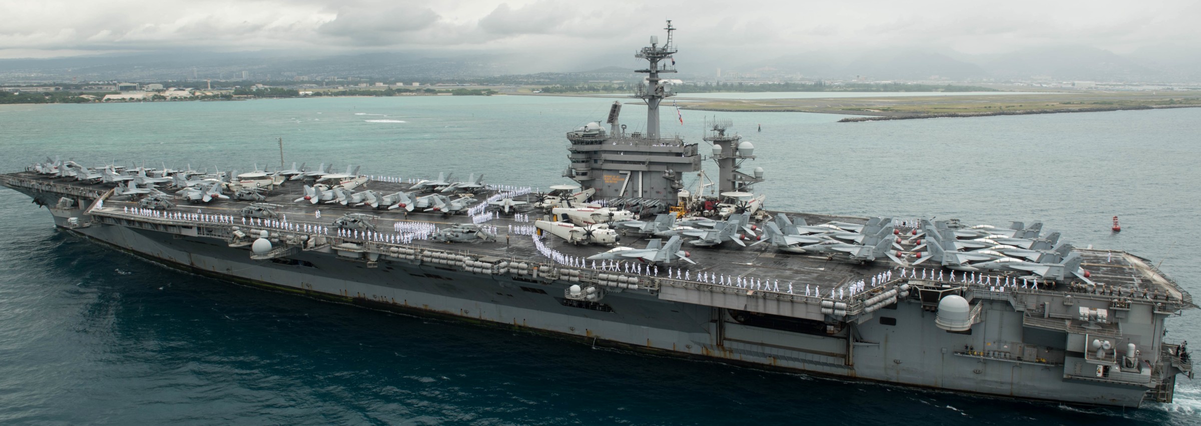 cvn-71 uss theodore roosevelt nimitz class aircraft carrier air wing cvw-17 joint base pearl harbor hickam hawaii 216