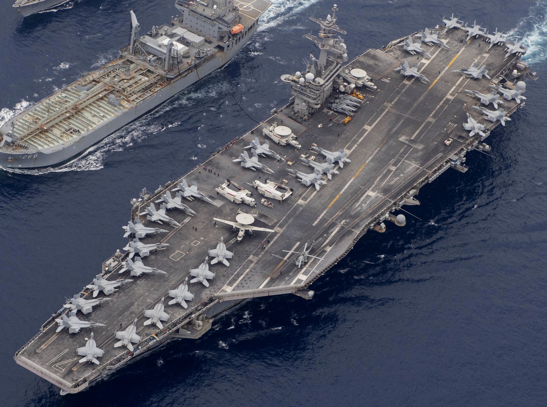 cvn-71 uss theodore roosevelt nimitz class aircraft carrier air wing cvw-11 south china sea 283