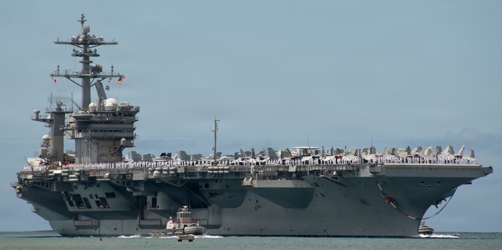 uss theodore roosevelt cvn-71 aircraft carrier arriving pearl harbor hickam hawaii for rimpac 2026 323