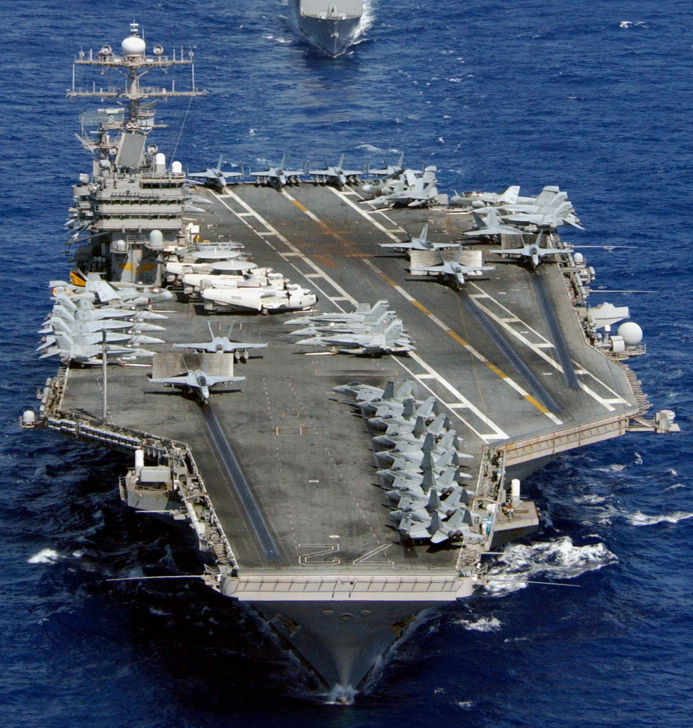 cvn-72 uss abraham lincoln nimitz class aircraft carrier air wing cvw-2 us navy philippine sea 98