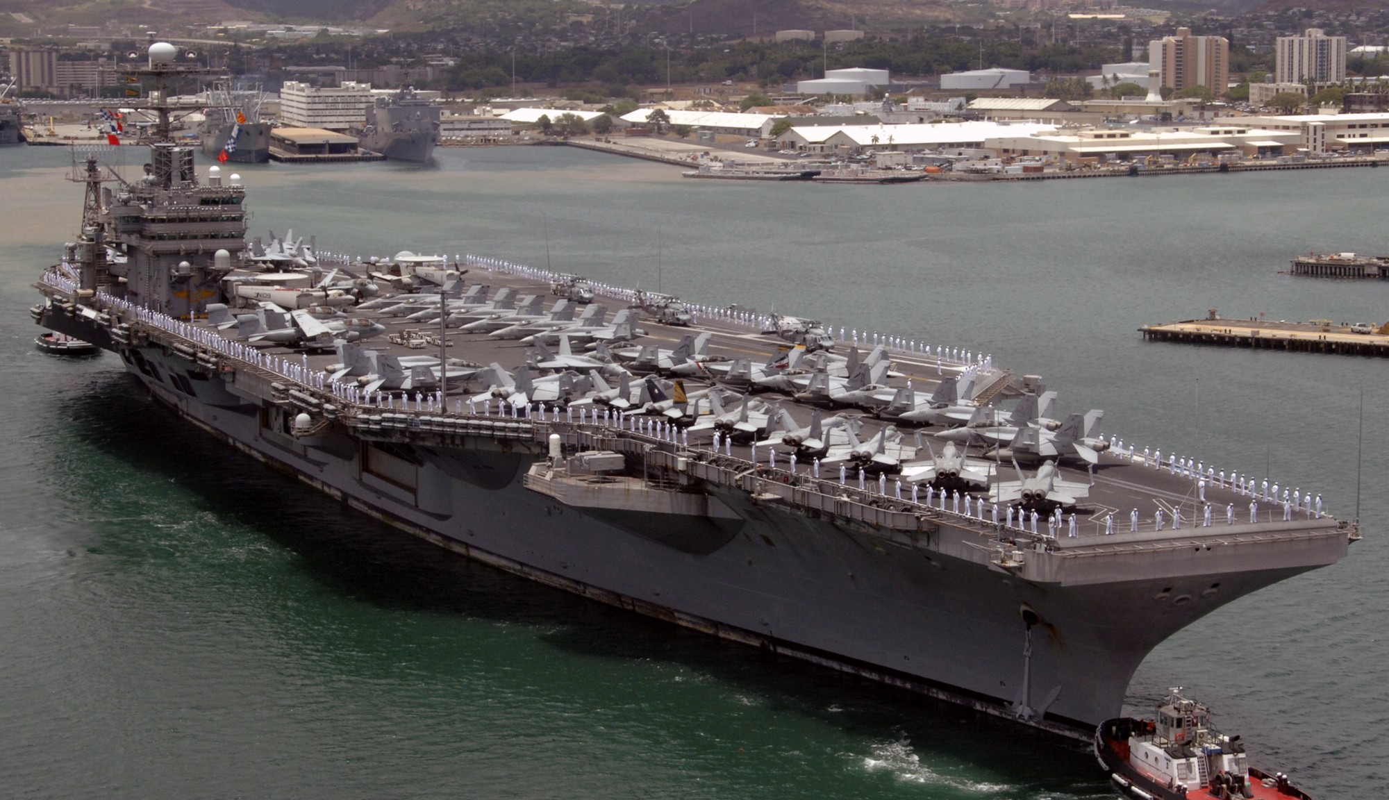 cvn-72 uss abraham lincoln nimitz class aircraft carrier air wing cvw-2 us navy pearl harbor hawaii rimpac 101