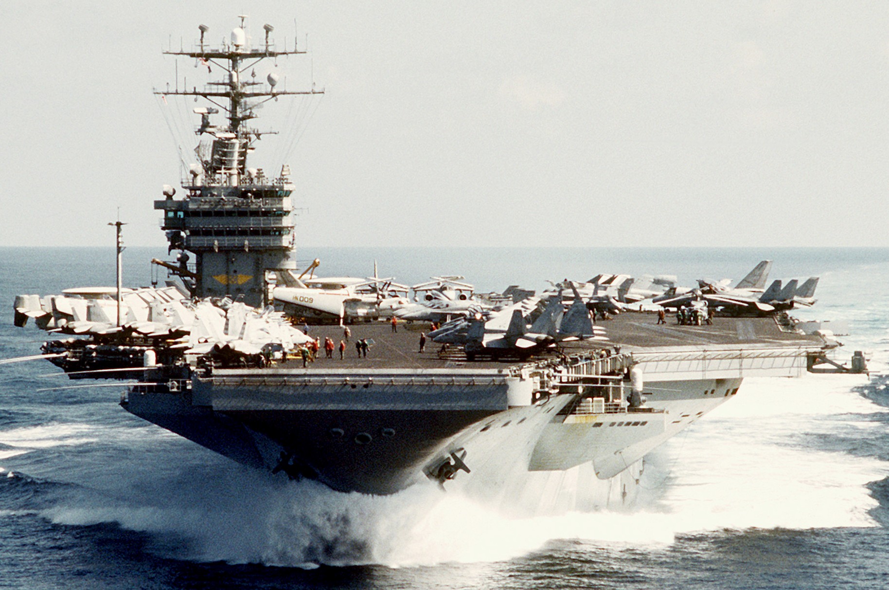 cvn-72 uss abraham lincoln nimitz class aircraft carrier air wing cvw-11 us navy pacific ocean 183