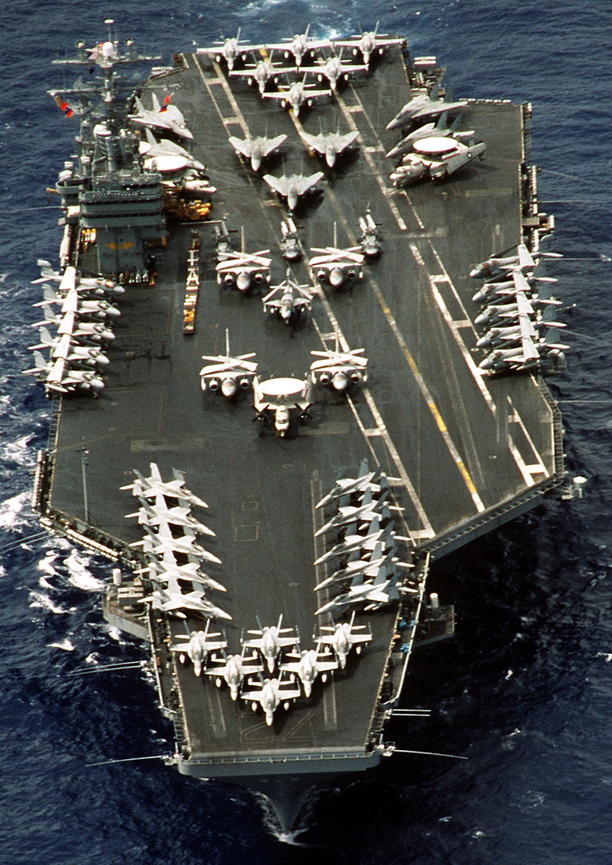 cvn-72 uss abraham lincoln nimitz class aircraft carrier air wing cvw-11 us navy pacific ocean 184