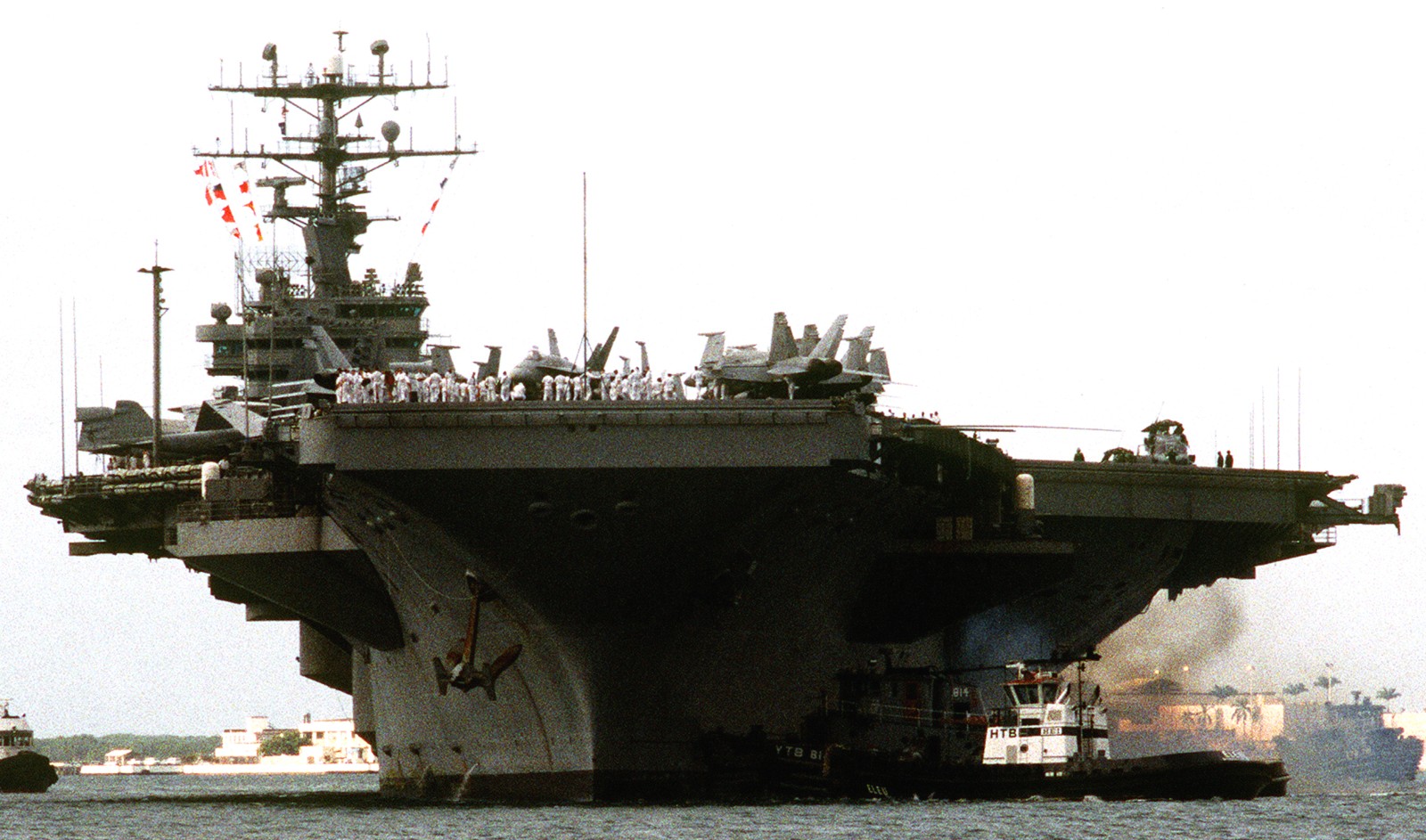 cvn-72 uss abraham lincoln nimitz class aircraft carrier us navy returning nas alameda california 188