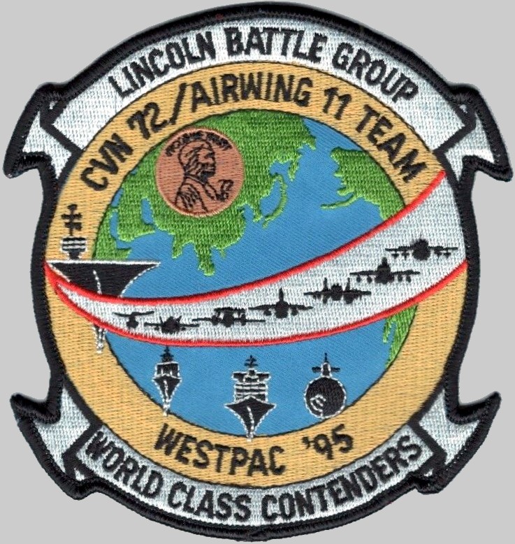 cvn-72 uss abraham lincoln insignia crest patch badge nimitz class aircraft carrier us navy 04p