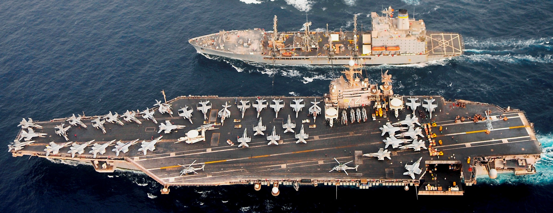 cvn-72 uss abraham lincoln nimitz class aircraft carrier air wing cvw-2 us navy arabian sea p13