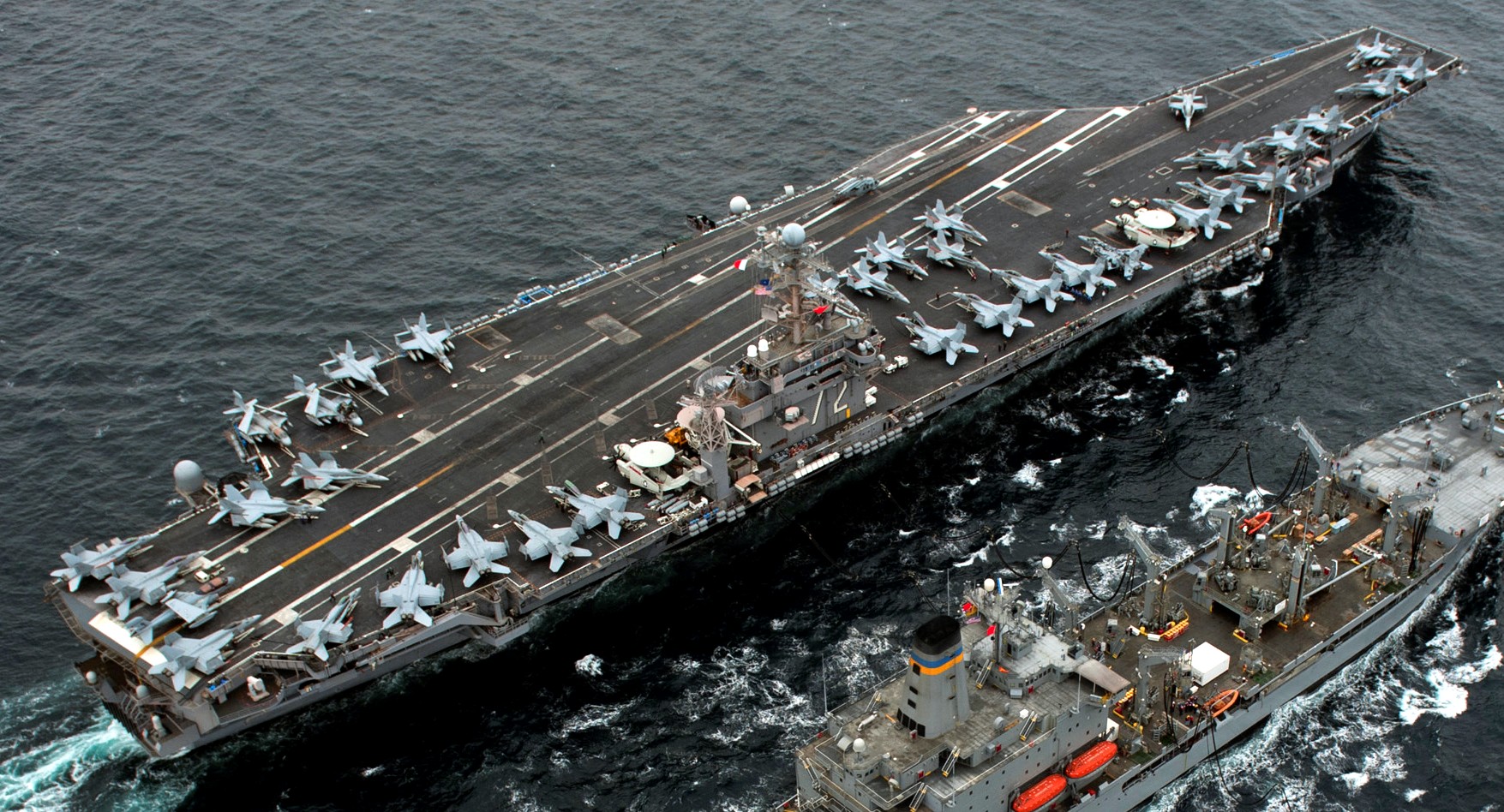 cvn-72 uss abraham lincoln nimitz class aircraft carrier air wing cvw-2 us navy comptuex p45