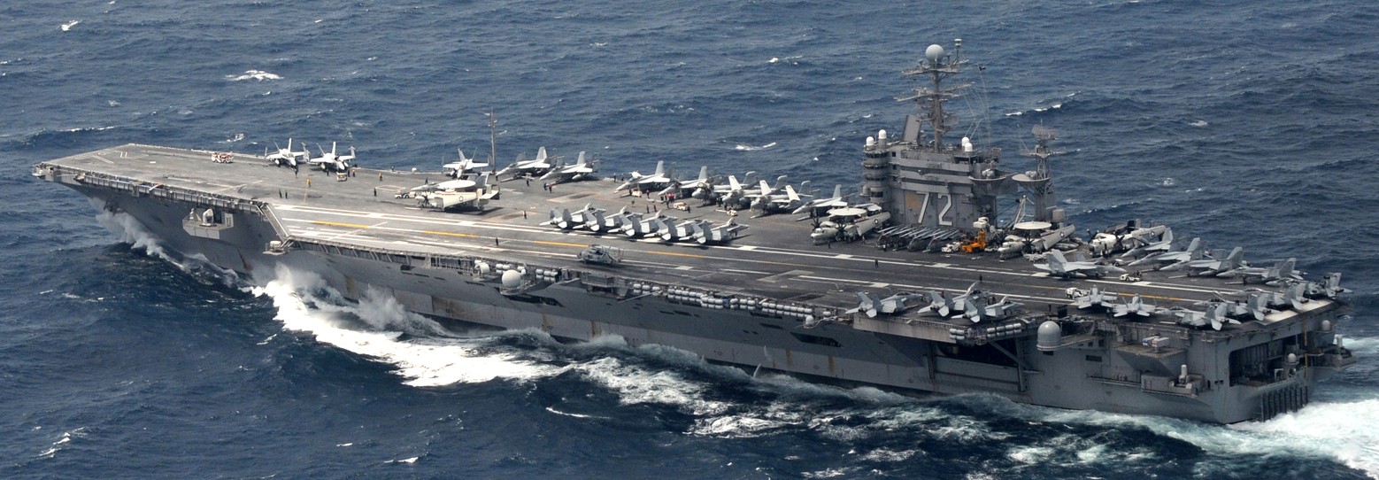 cvn-72 uss abraham lincoln nimitz class aircraft carrier air wing cvw-2 us navy arabian sea p61