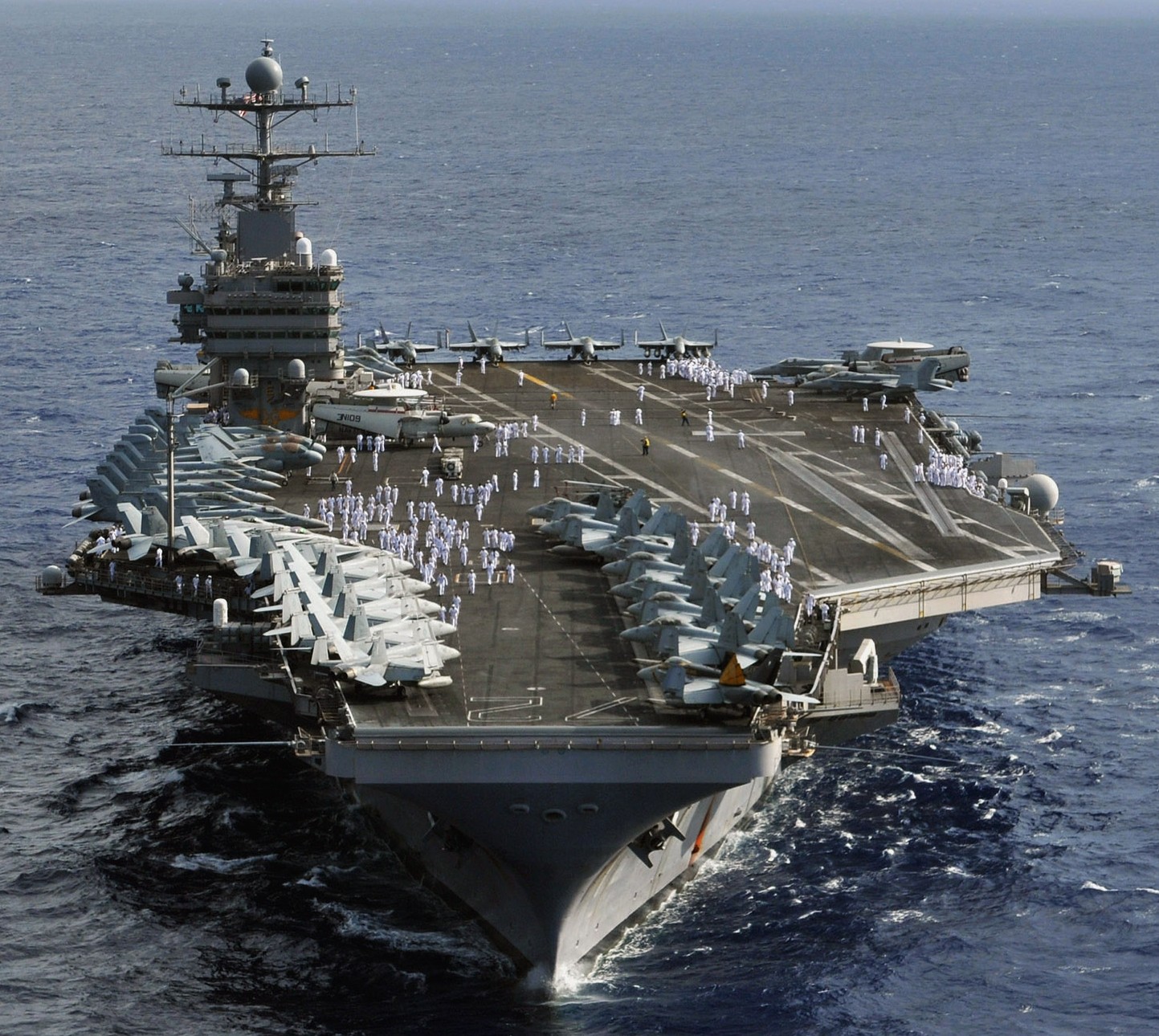 cvn-72 uss abraham lincoln nimitz class aircraft carrier air wing cvw-2 us navy indian ocean p67