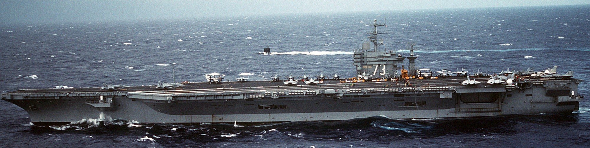 cvn-73 uss george washington nimitz class aircraft carrier us navy shakedown cruise 64