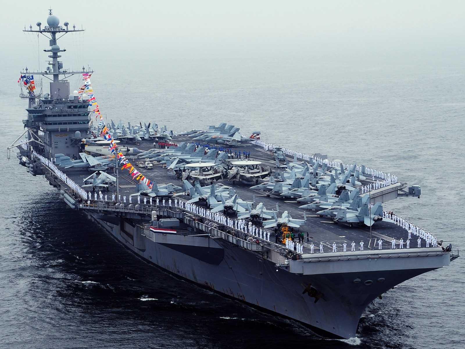 cvn-73 uss george washington nimitz class aircraft carrier air wing cvw-5 yokosuka 84