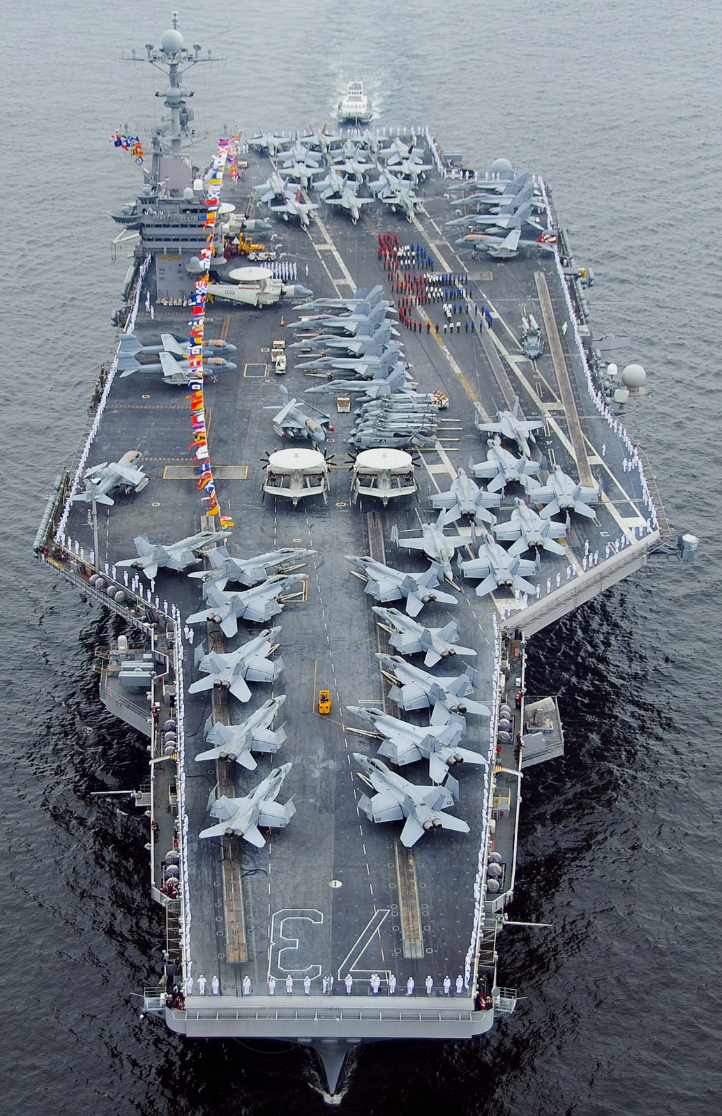 cvn-73 uss george washington nimitz class aircraft carrier air wing cvw-5 86