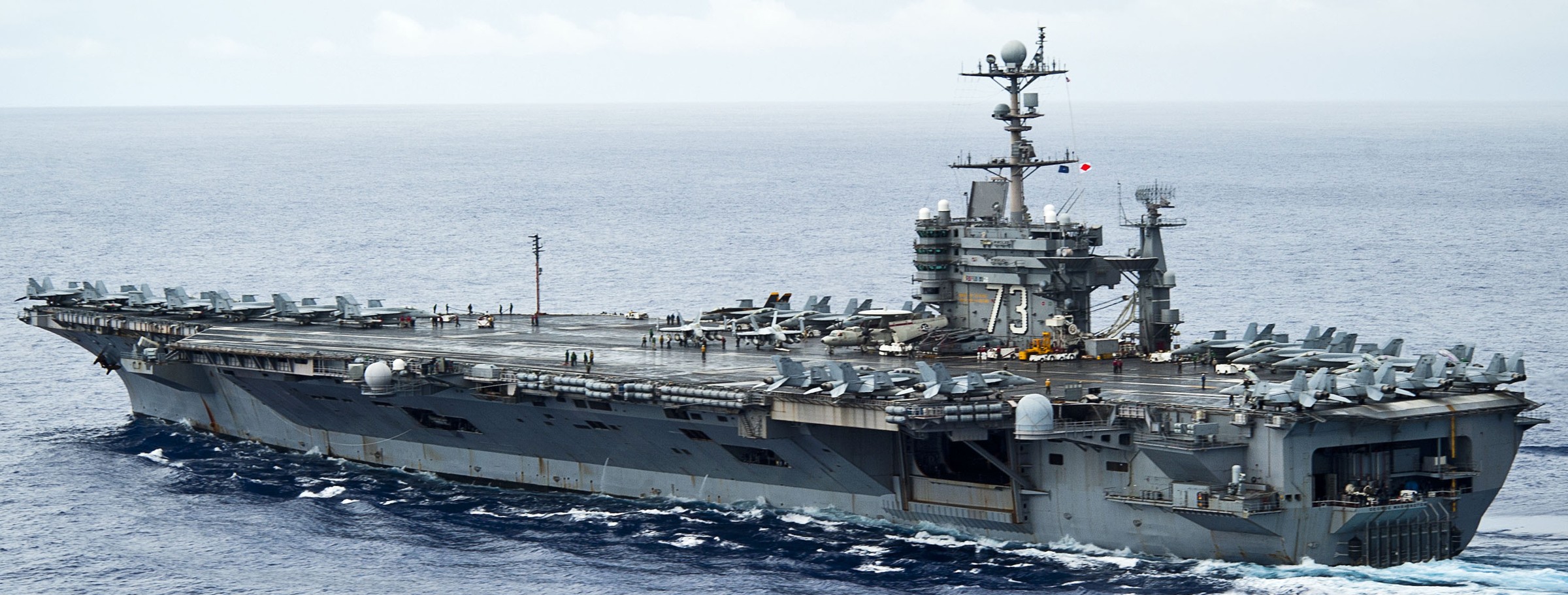 cvn-73 uss george washington nimitz class aircraft carrier air wing cvw-5 pacific ocean 99