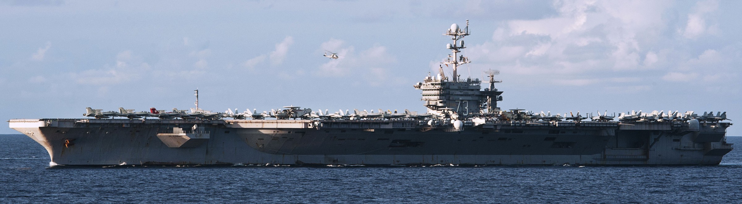 cvn-73 uss george washington nimitz class aircraft carrier air wing cvw-5 andaman sea 100