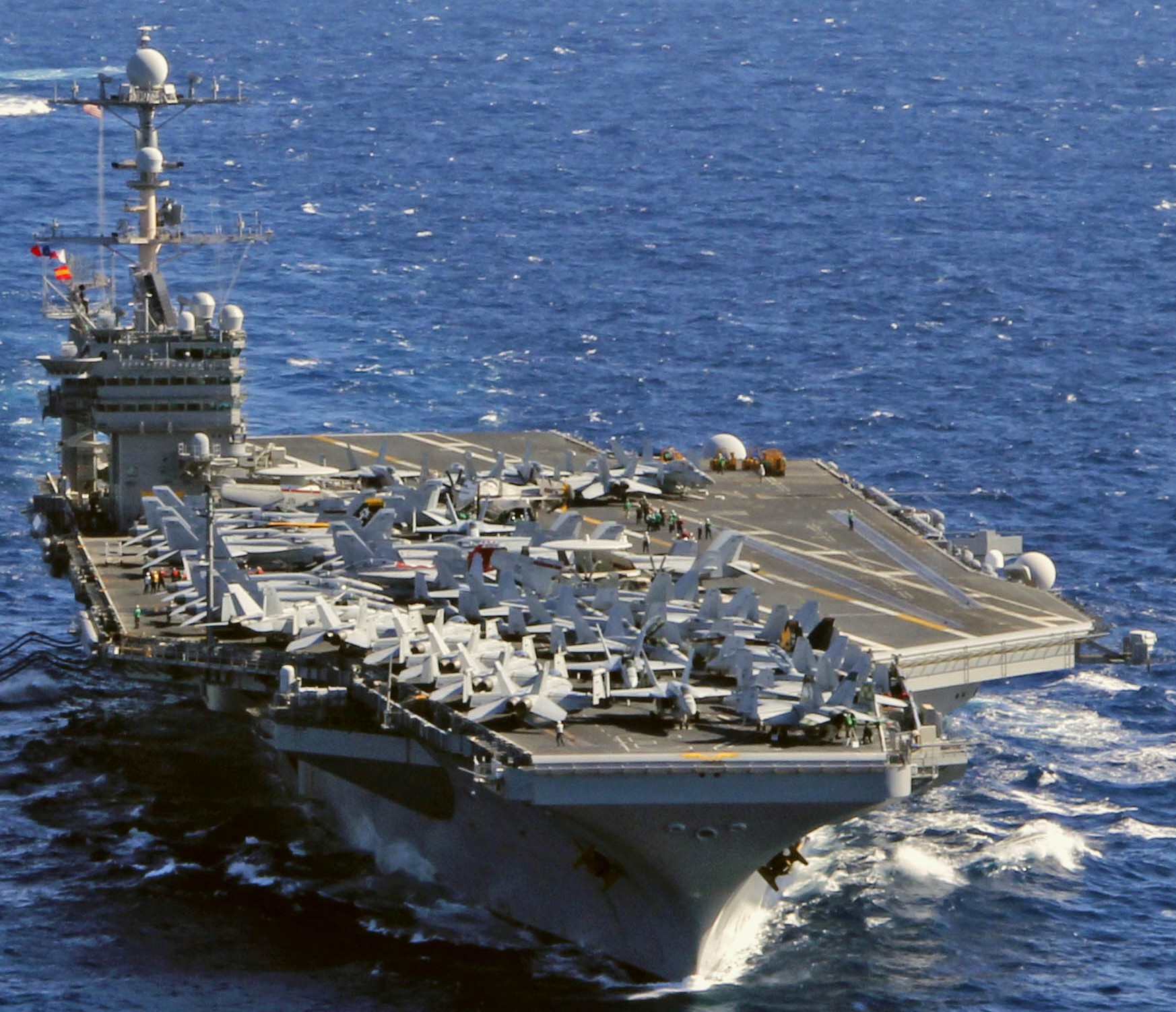 cvn-73 uss george washington nimitz class aircraft carrier air wing cvw-5 exercise talisman saber 105