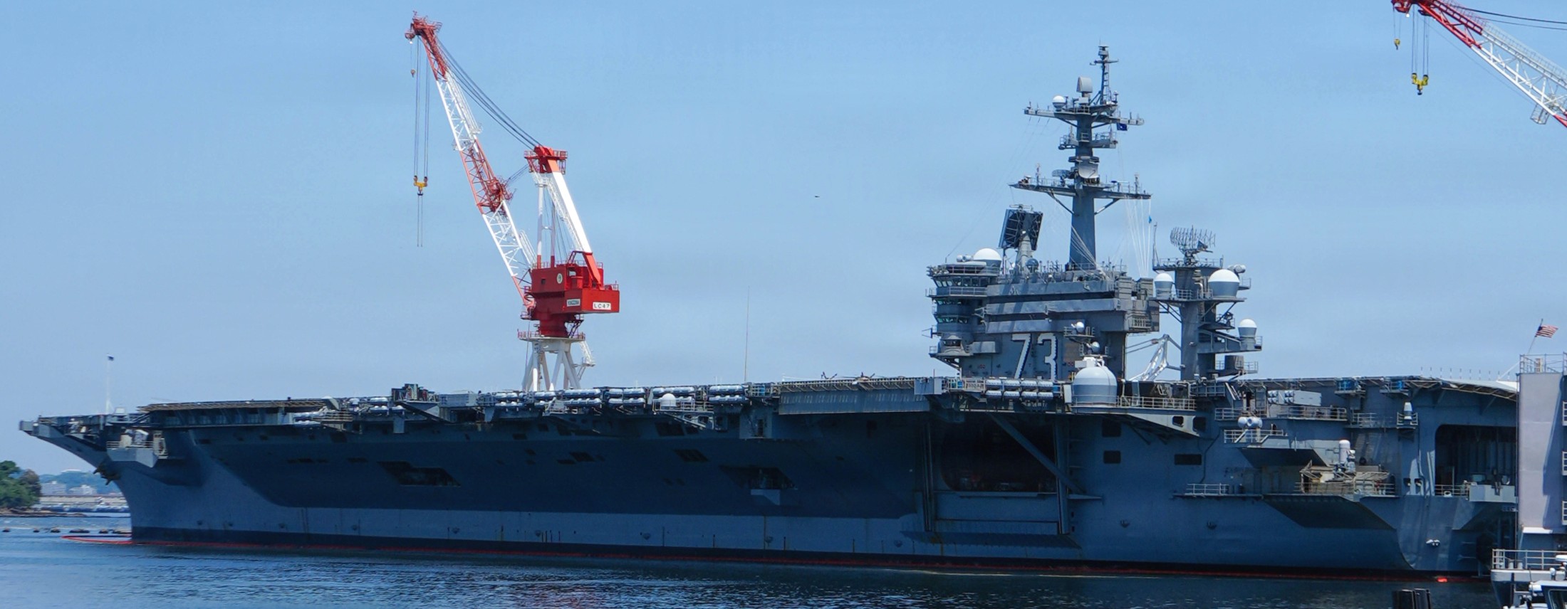 uss george washington cvn-73 aircraft carrier moored yokosuka fleet activities may 2026