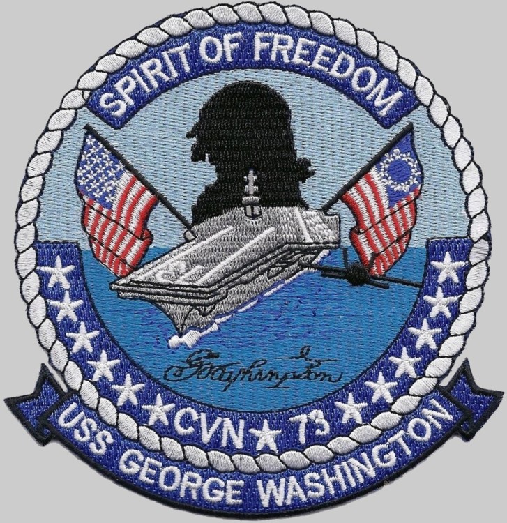 cvn-73 uss george washington patch insignia crest us navy