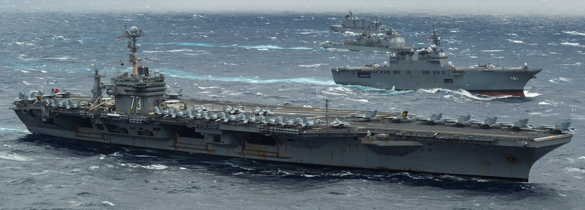 cvn-73 uss george washington nimitz class aircraft carrier air wing cvw-5 philippine sea 2013 43