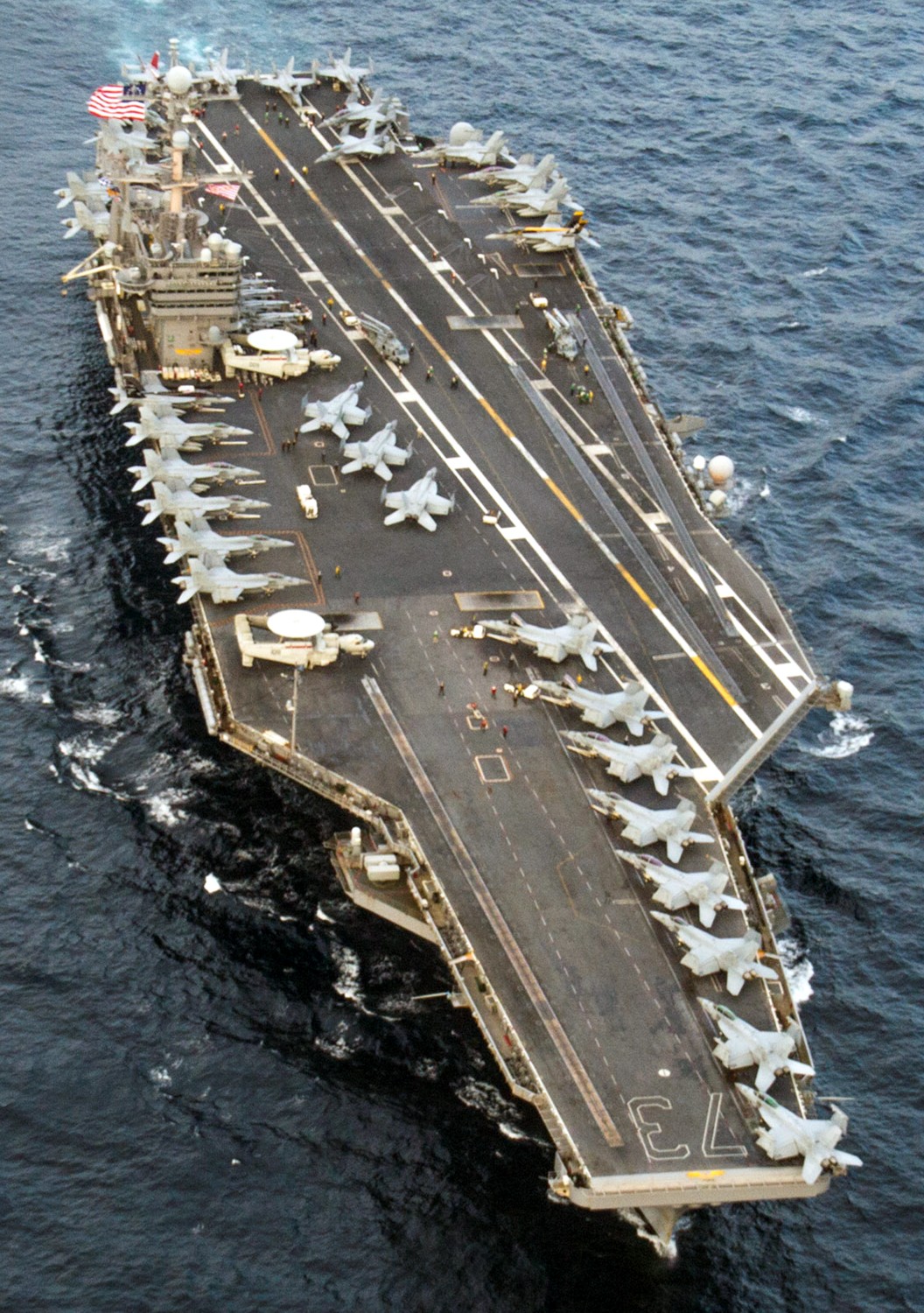 cvn-73 uss george washington nimitz class aircraft carrier air wing cvw-5 korea 48