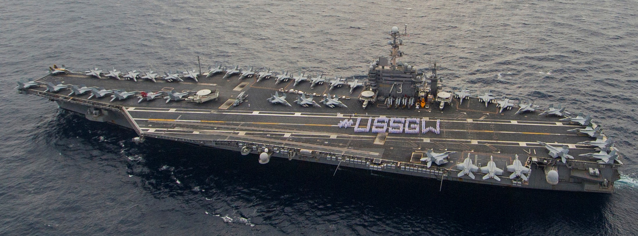 cvn-73 uss george washington nimitz class aircraft carrier air wing cvw-5 50