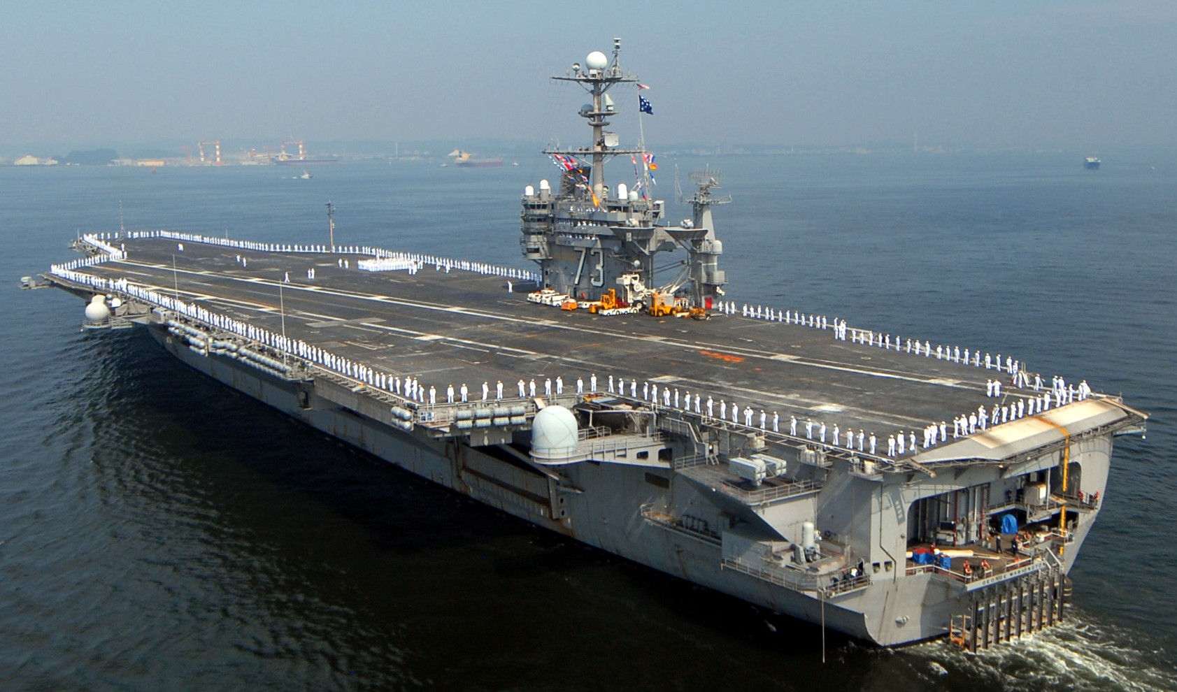 cvn-73 uss george washington nimitz class aircraft carrier yokosuka japan 60