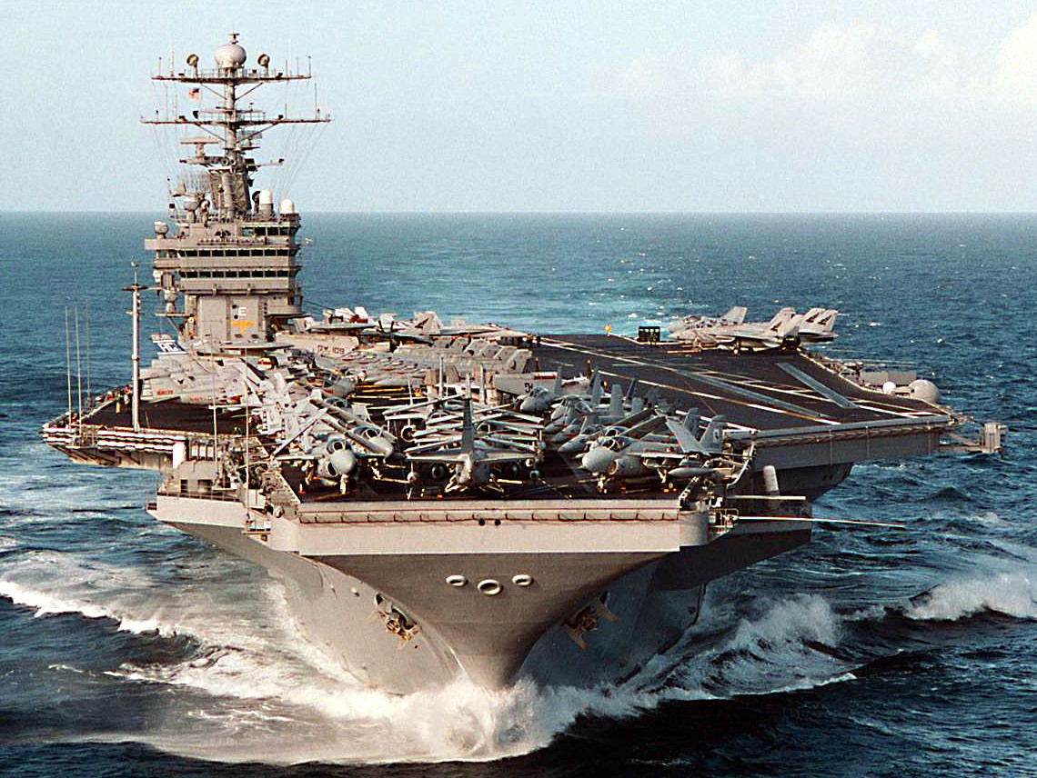 cvn-73 uss george washington nimitz class aircraft carrier air wing cvw-7 operation joint endeavour adriatic sea 120