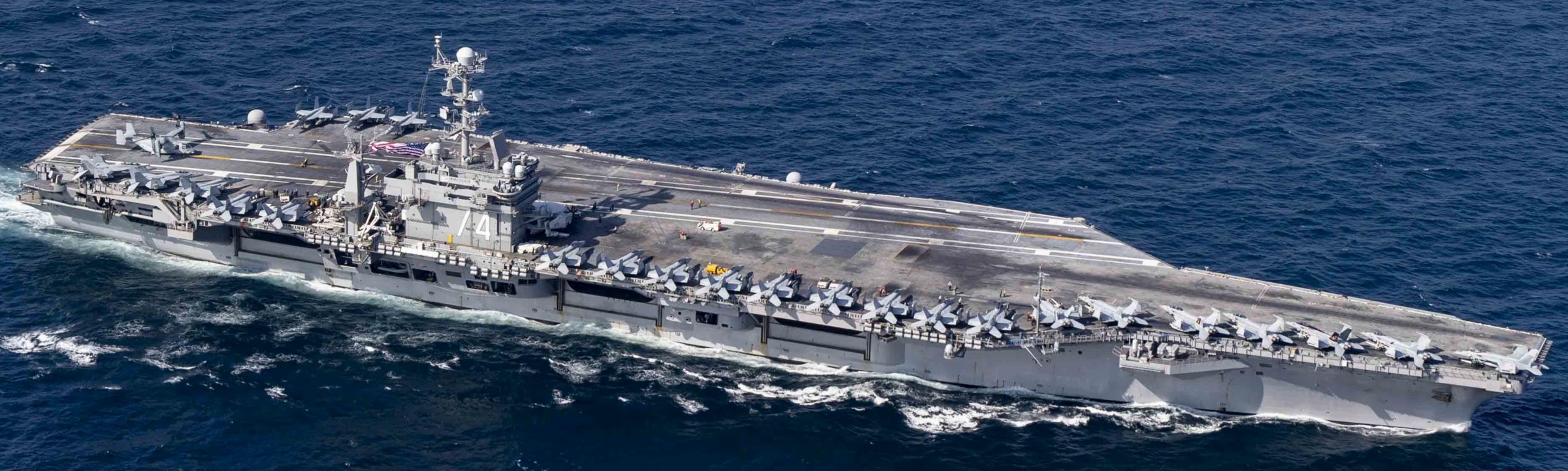 cvn-74 uss john c. stennis nimitz class aircraft carrier air wing cvw-9 arabian sea 111