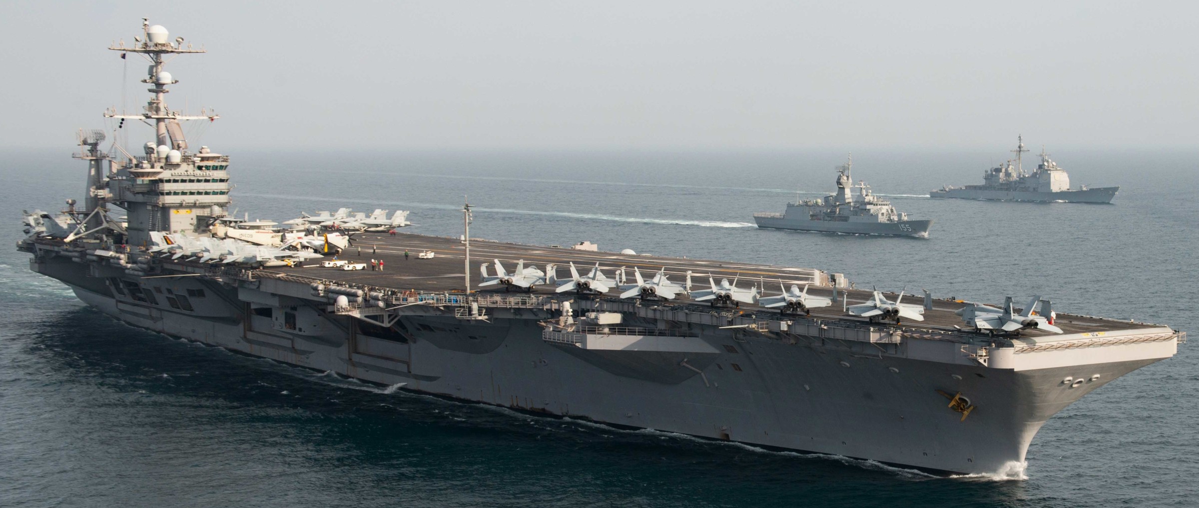 cvn-74 uss john c. stennis nimitz class aircraft carrier air wing cvw-9 5th fleet aor 112