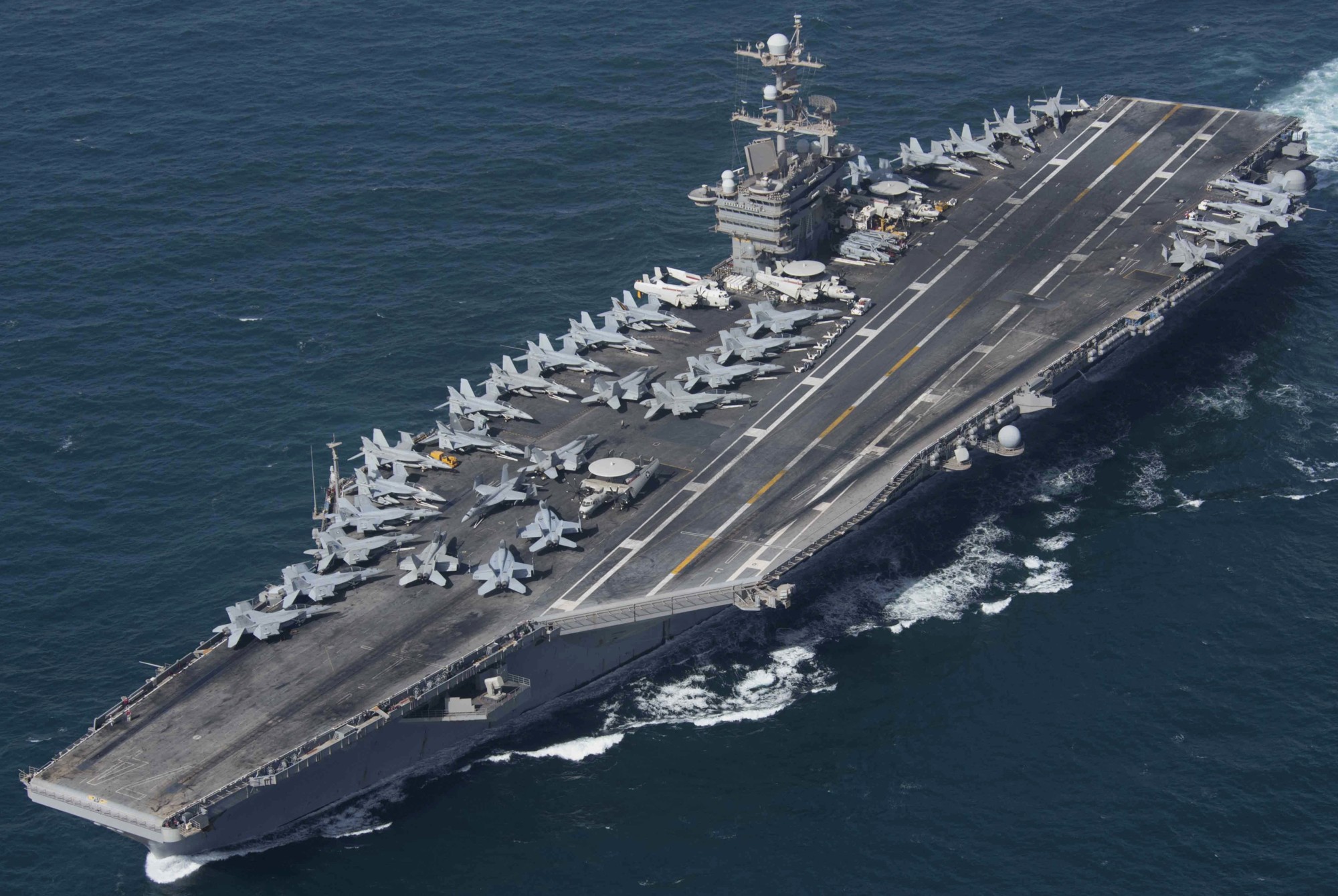 cvn-74 uss john c. stennis nimitz class aircraft carrier air wing cvw-9 5th fleet aor 114