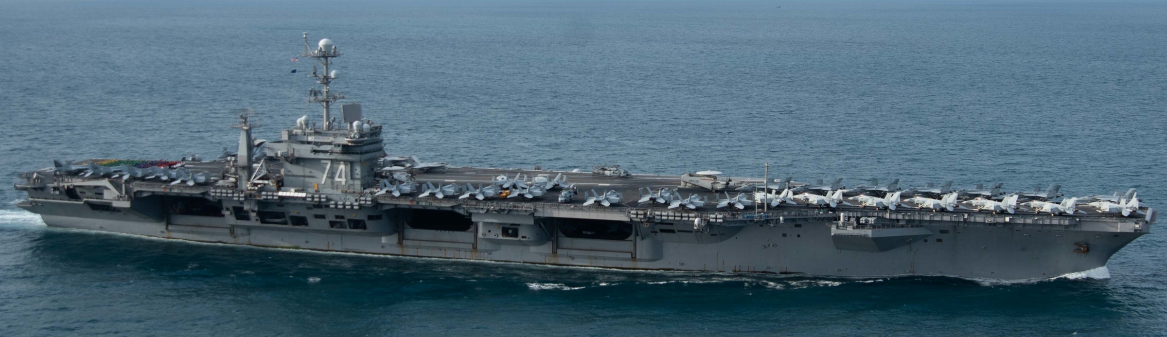 cvn-74 uss john c. stennis nimitz class aircraft carrier air wing cvw-9 117