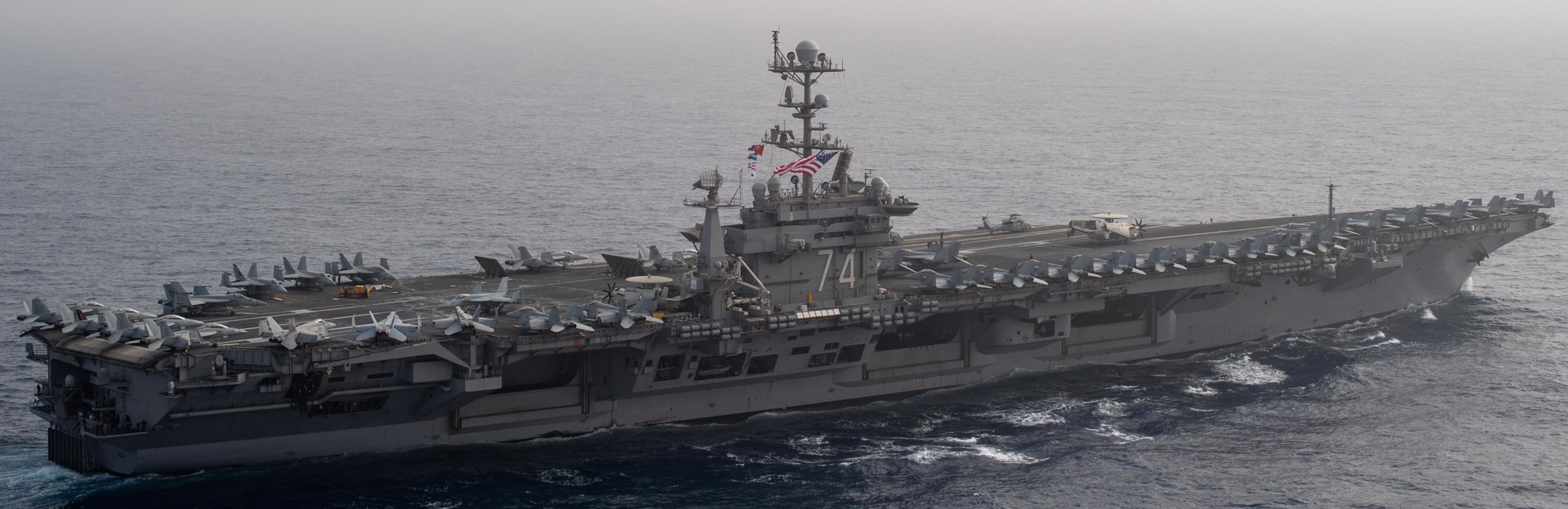 cvn-74 uss john c. stennis nimitz class aircraft carrier air wing cvw-9 mediterranean sea 126