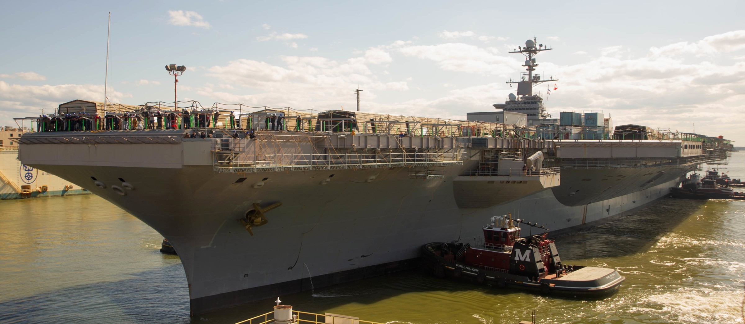 cvn-74 uss john c. stennis nimitz class aircraft carrier arriving newport news hii nns virginia 146