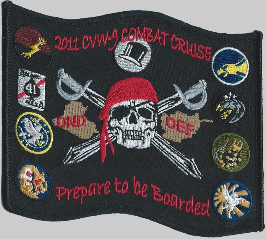 uss john c. stennis cvn-74 cruise patch 2011 cvw-9