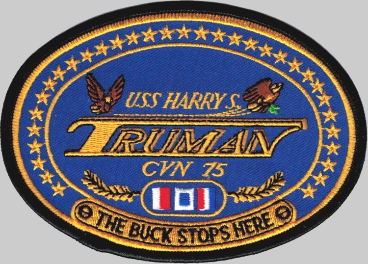 uss harry s. truman cvn-75 patch insignia crest badge aircraft carrier us navy