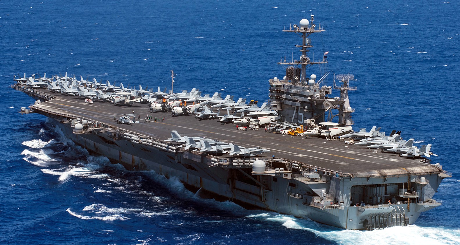 uss harry s. truman cvn-75 aircraft carrier air wing cvw-7 10