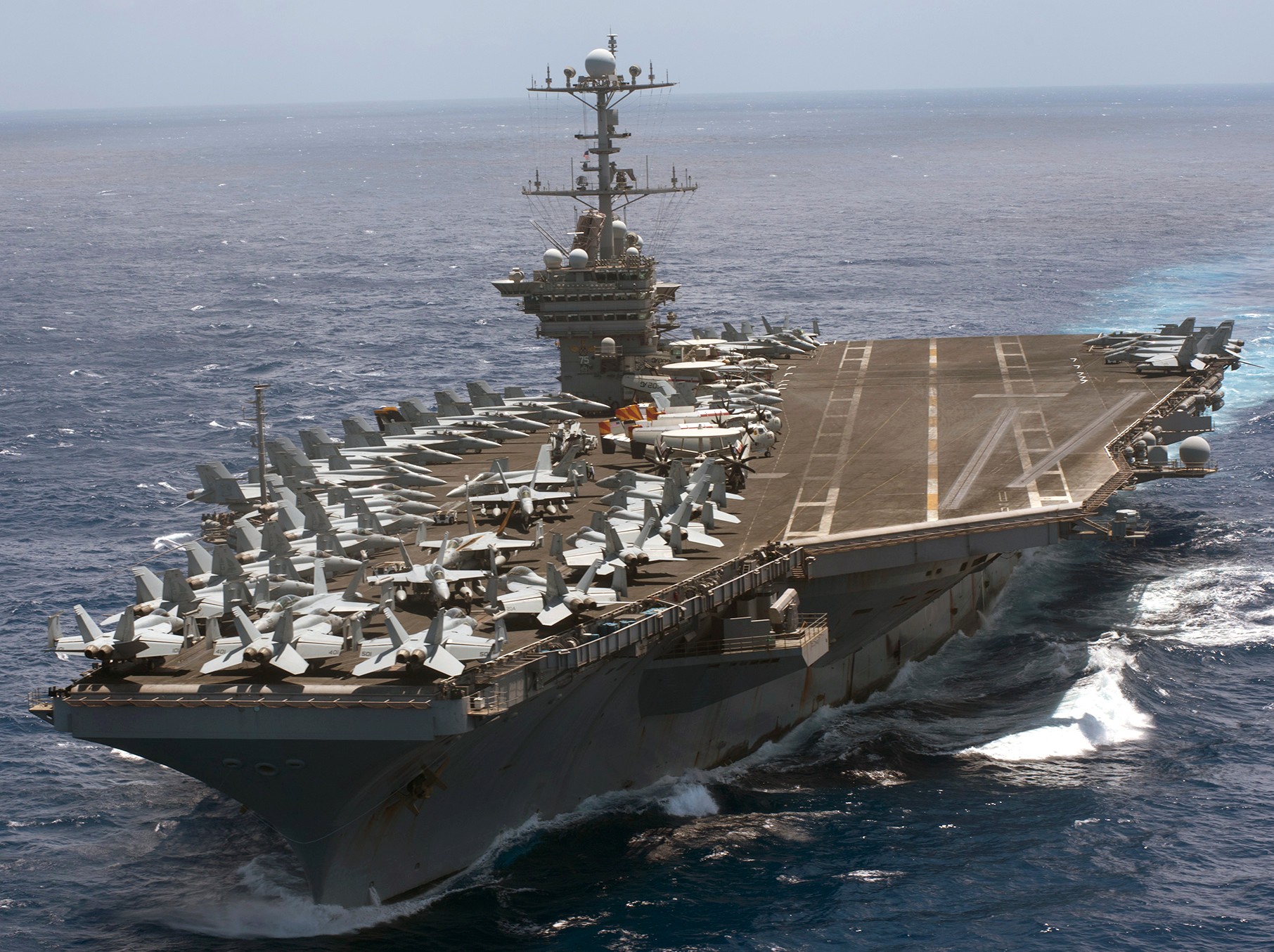 uss harry s. truman cvn-75 aircraft carrier air wing cvw-7 12