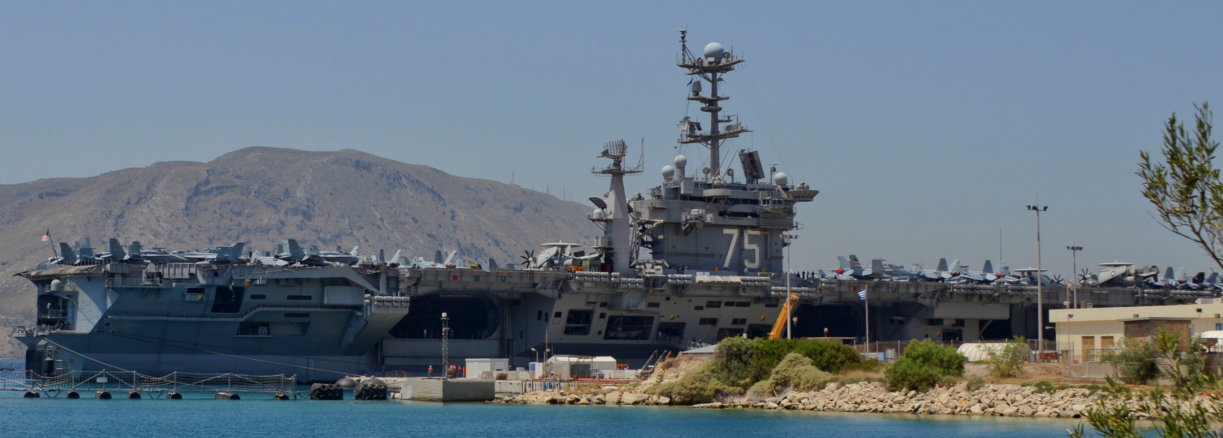 uss harry s. truman cvn-75 aircraft carrier air wing cvw-7 13 souda bay greece