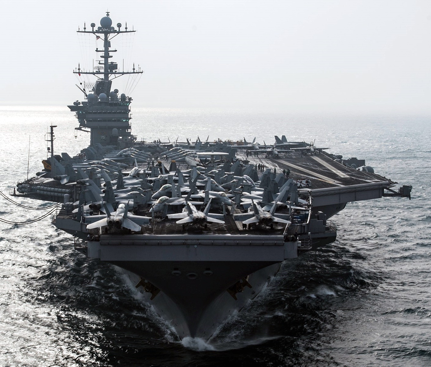 uss harry s. truman cvn-75 aircraft carrier air wing cvw-7 25