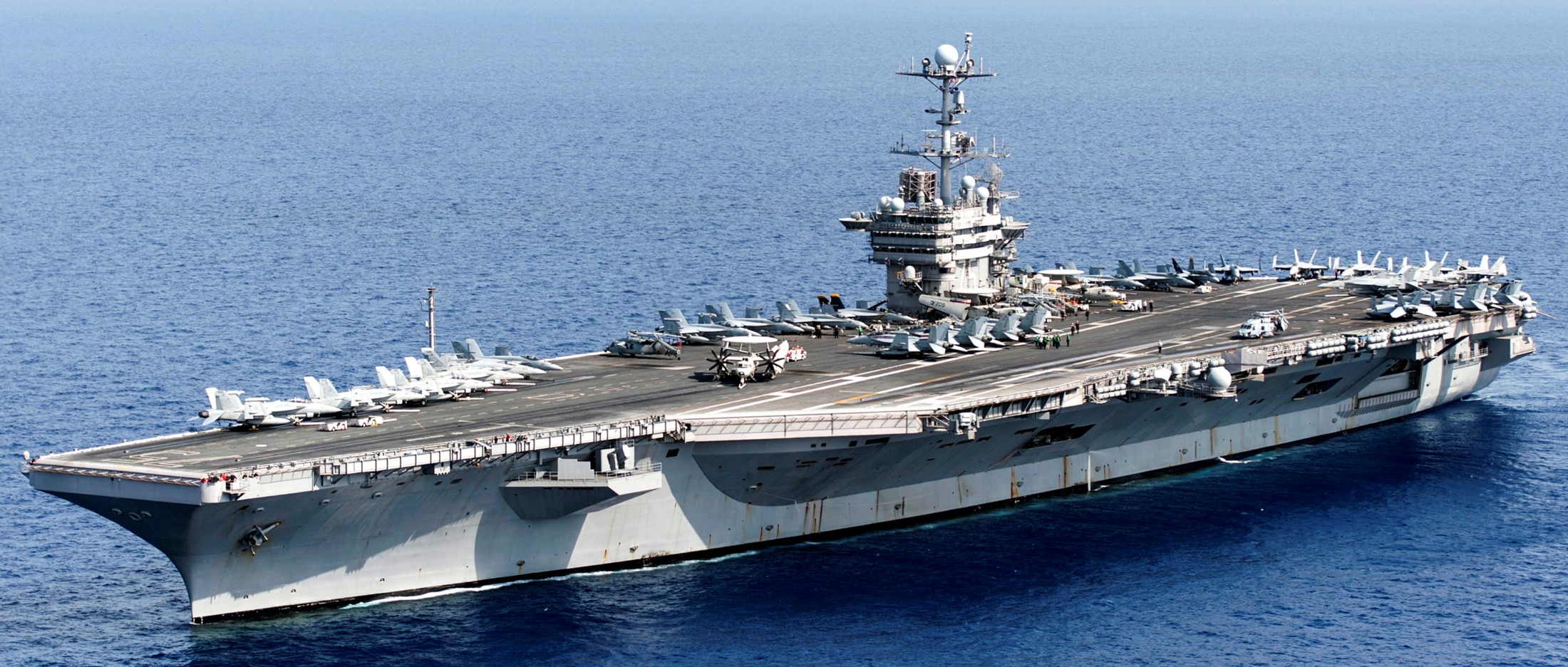 cvn-75 uss harry s. truman nimitz class aircraft carrier air wing cvw-7 tsta 34