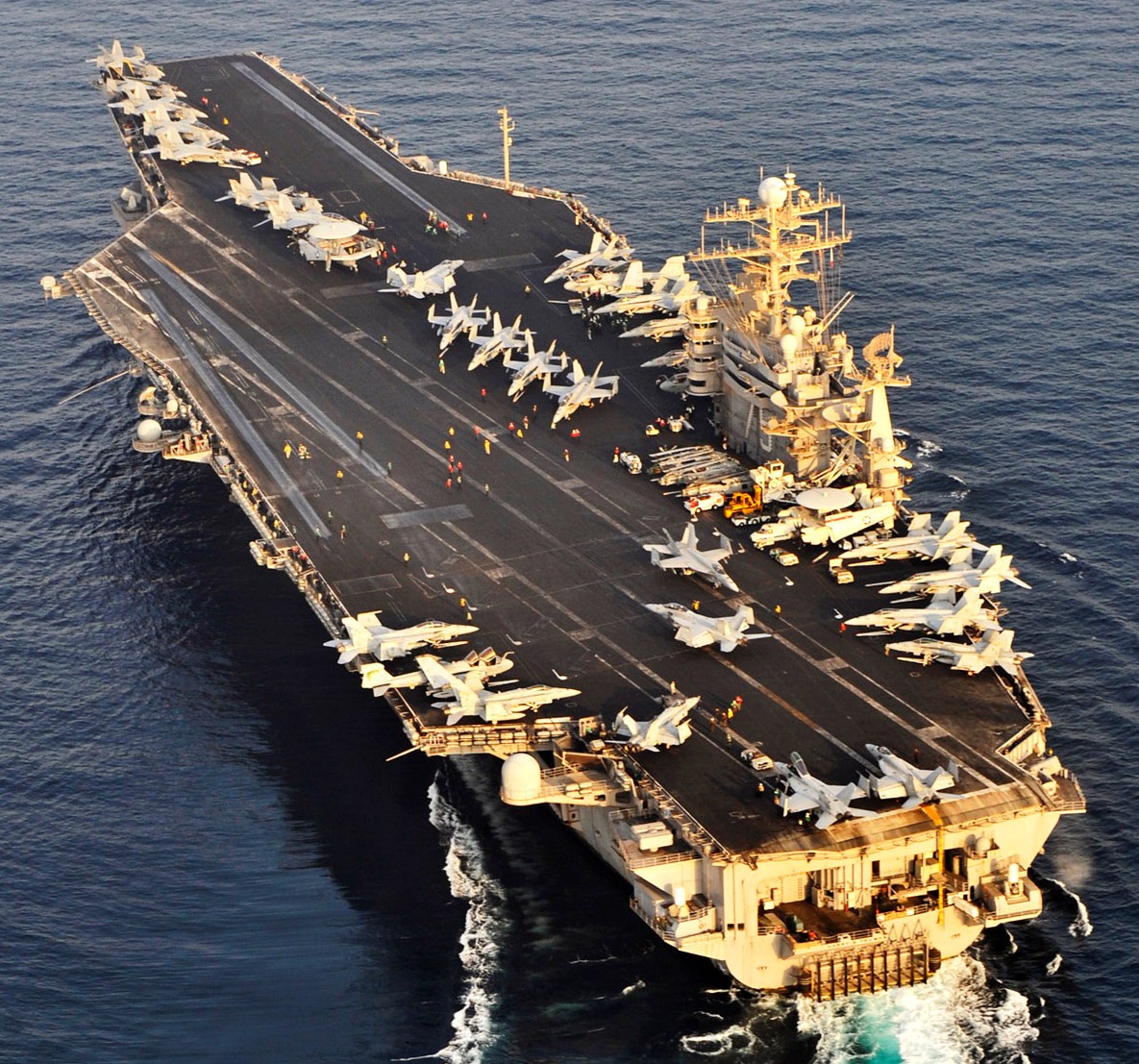 cvn-75 uss harry s. truman nimitz class aircraft carrier air wing cvw-3 arabian sea 84