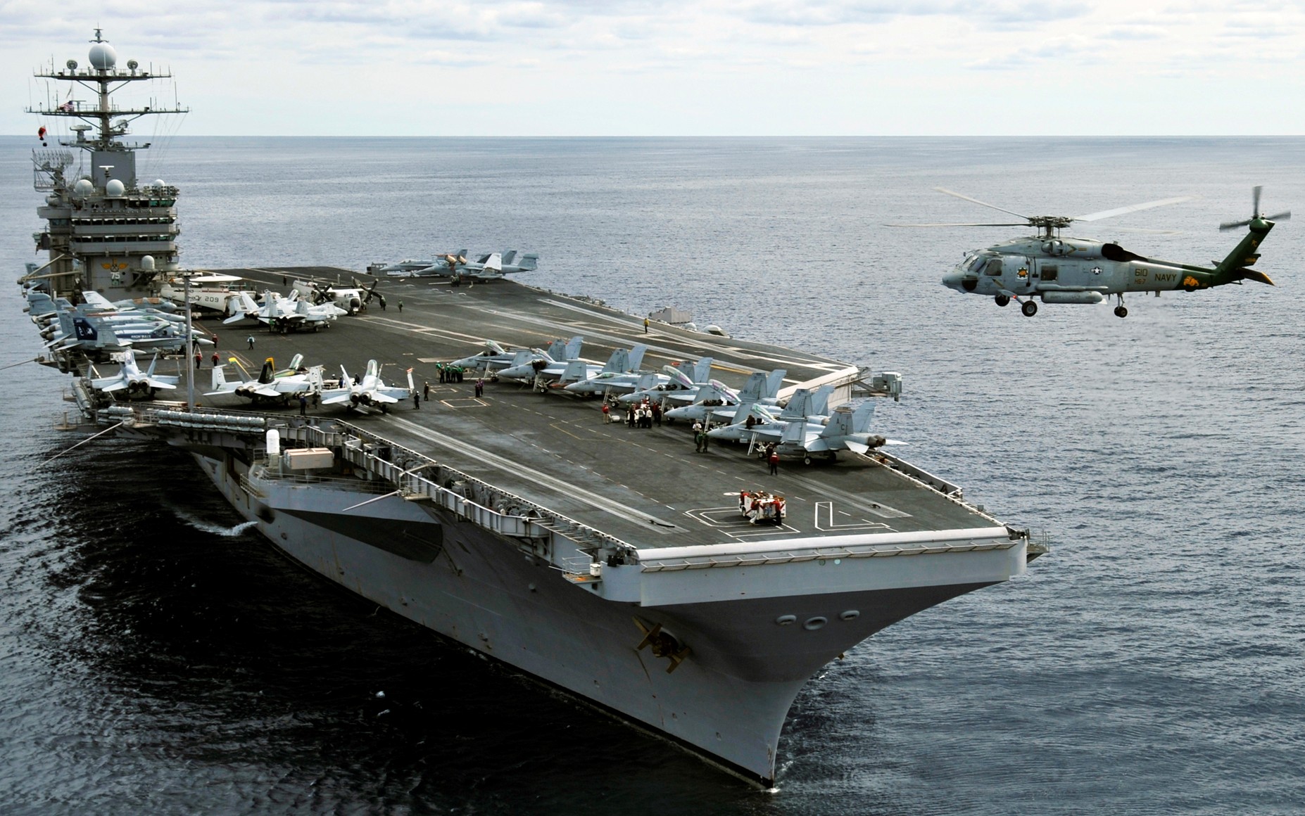 cvn-75 uss harry s. truman nimitz class aircraft carrier air wing cvw-3 101