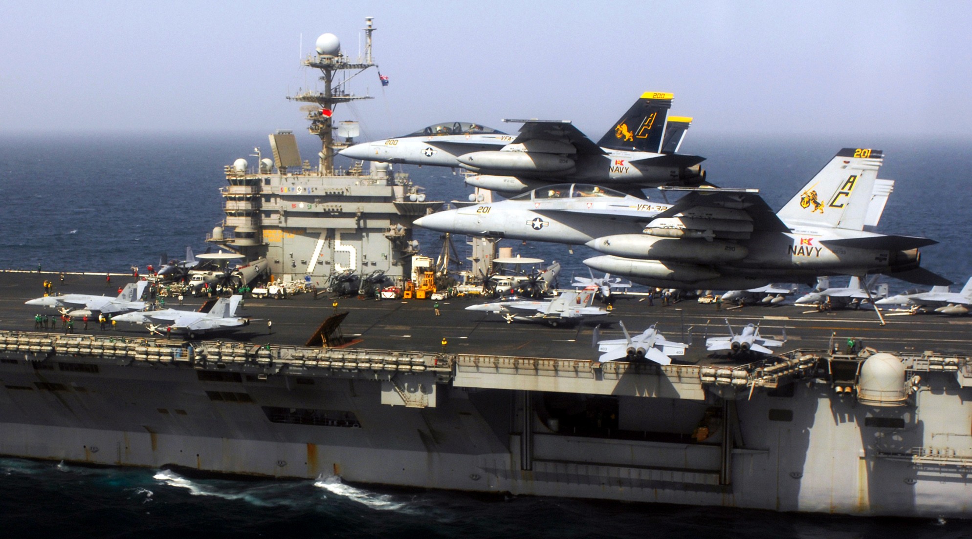 cvn-75 uss harry s. truman nimitz class aircraft carrier air wing cvw-3 persian gulf 2008 116