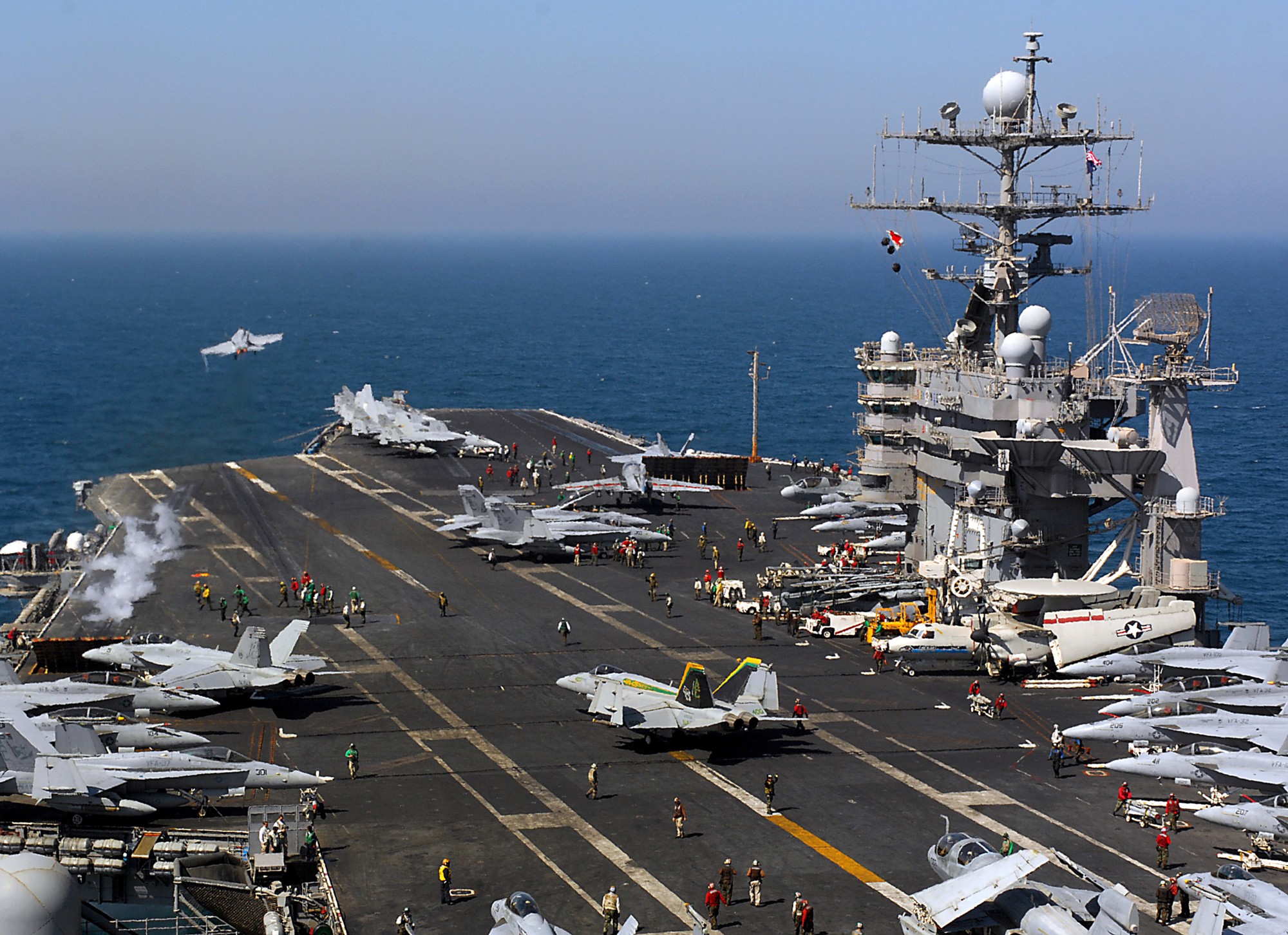 cvn-75 uss harry s. truman nimitz class aircraft carrier air wing cvw-3 persian gulf 2008 120