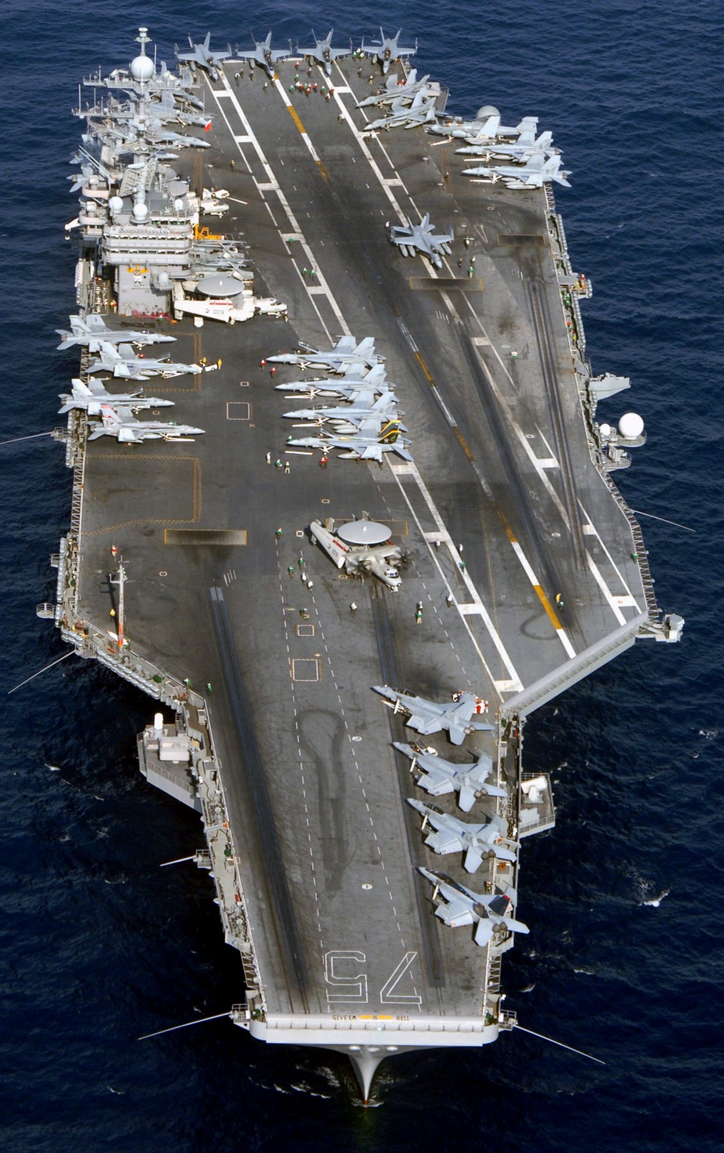 cvn-75 uss harry s. truman nimitz class aircraft carrier air wing cvw-3 140