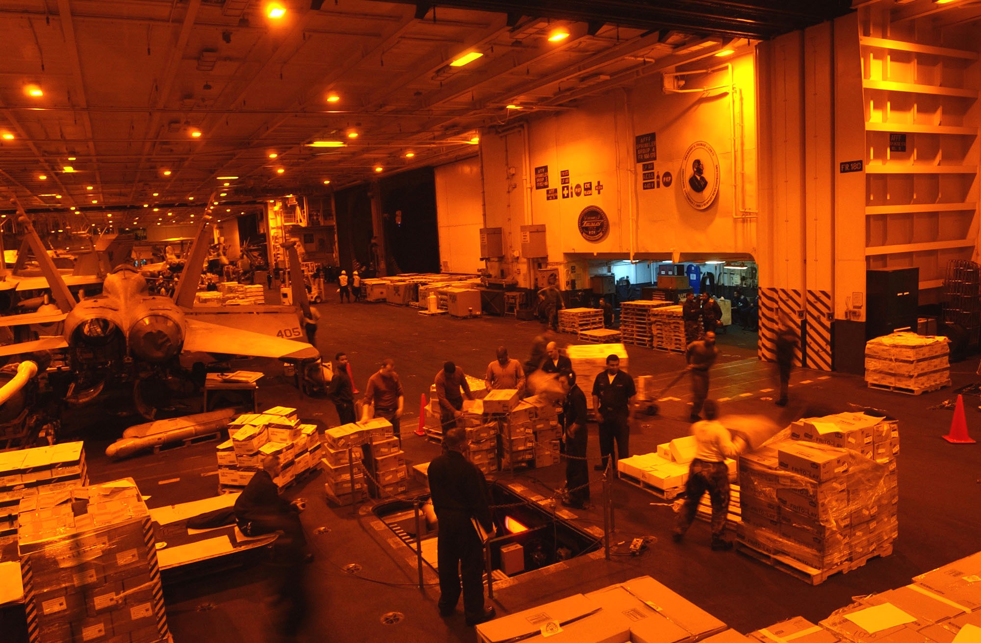 uss harry s. truman cvn-75 hangar bay 2003 194